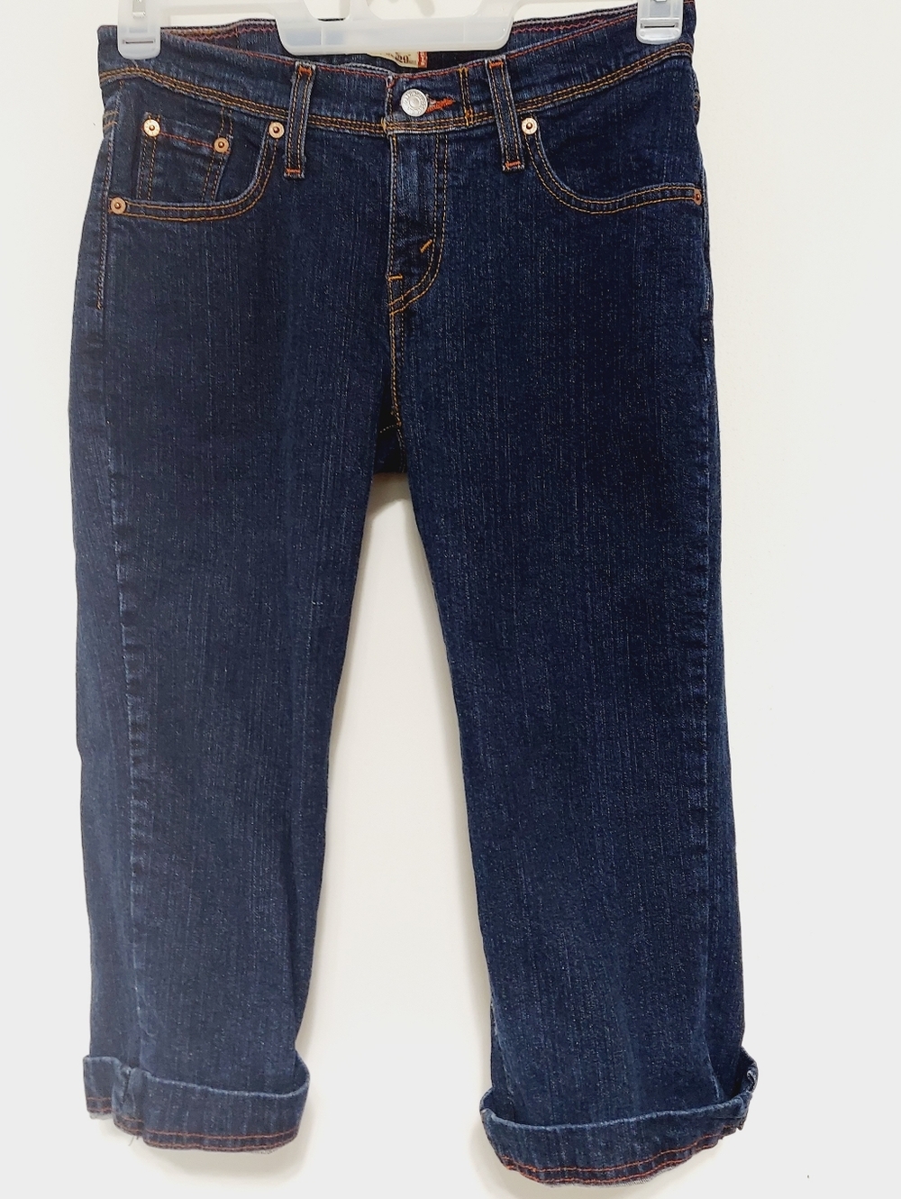 Levis 529 Dark Wash Curvy Capri Size 6